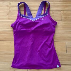 Nike Dri-Fit Tank With Built In Sports Bra